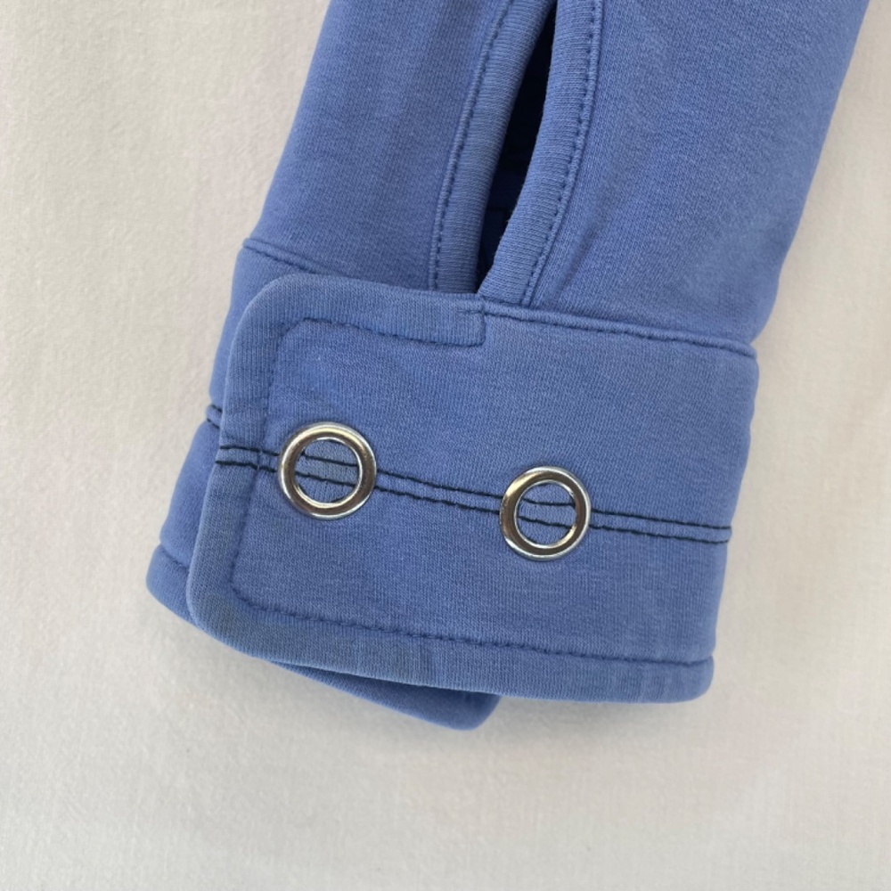 Lululemon Zip Sweater Blue Snap Women 8 VINTAGE - Picture 7 of 16